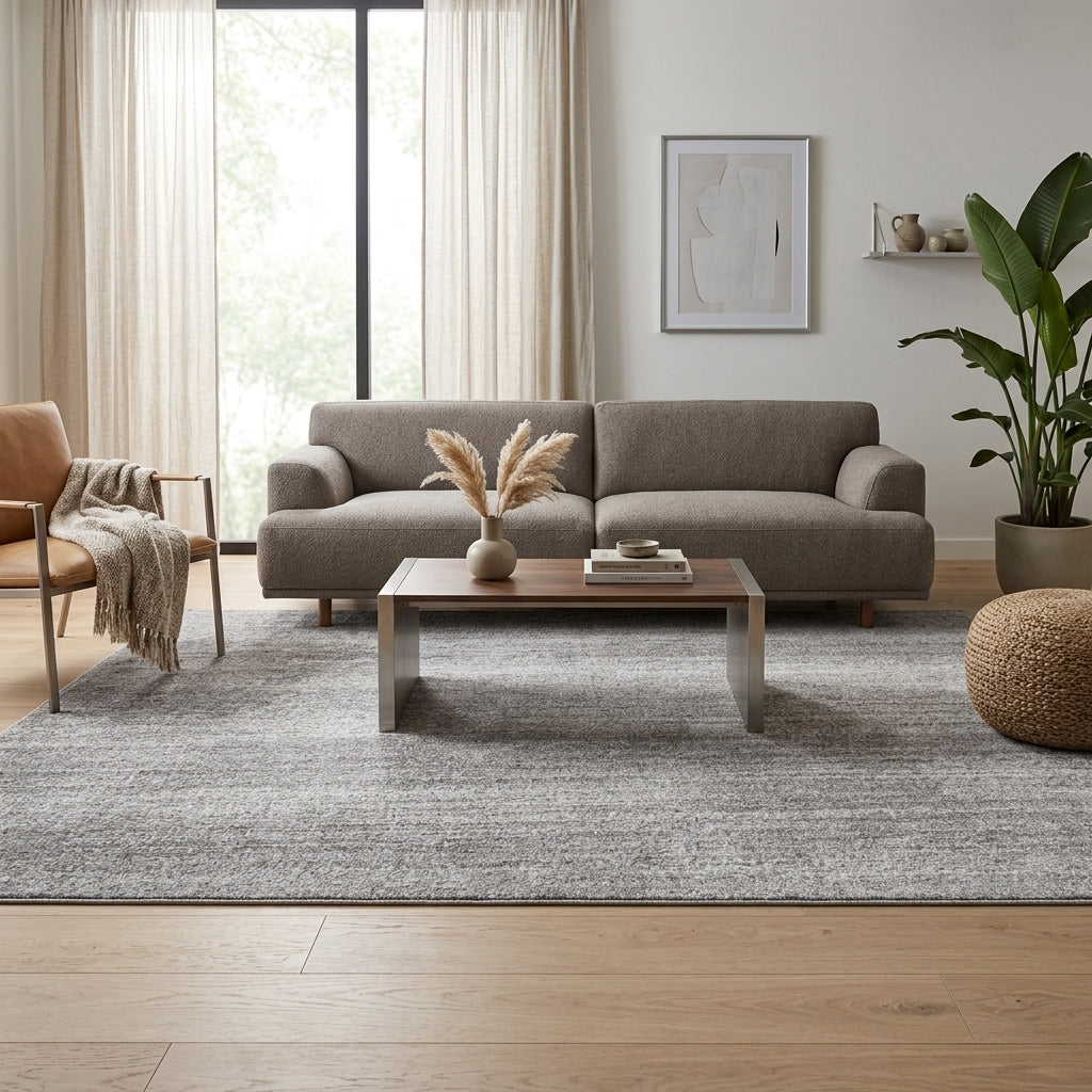 Tapis LYS — Tapis gris clair moderne effet dégradé