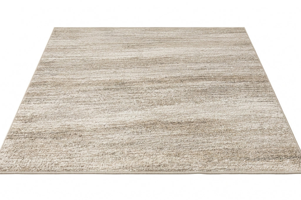 Tapis LÉNA — Tapis beige texturé au design contemporain