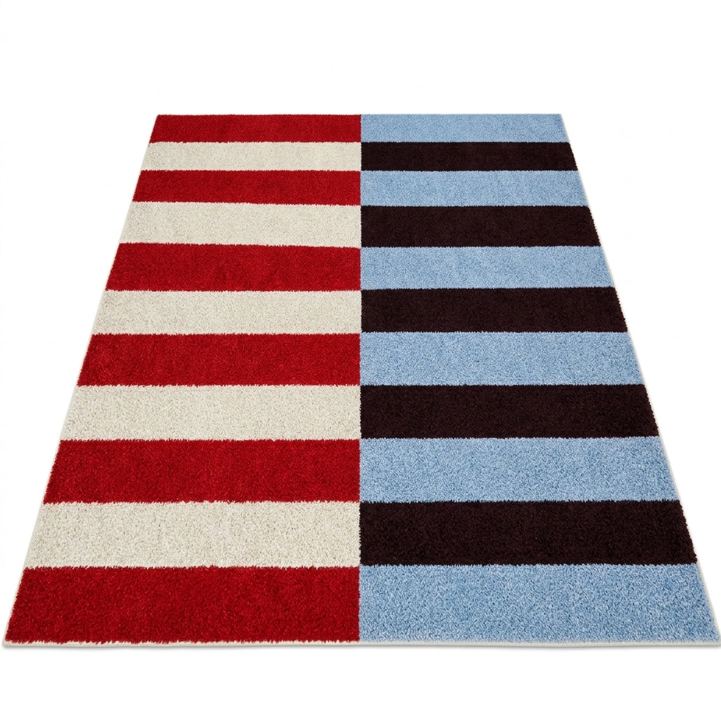 Tapis NOVA — Tapis graphique multicolore à rayures
